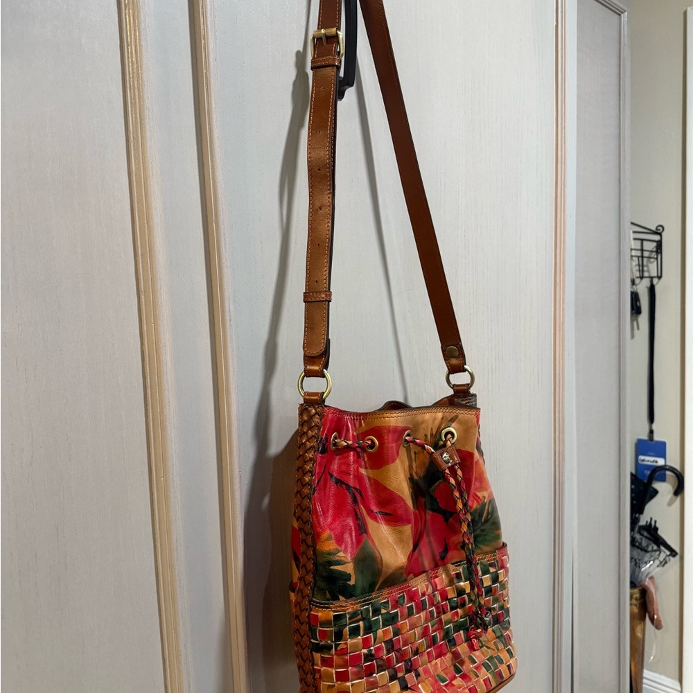 Patricia Nash Multicolor Woven Crossbody Bag